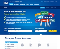 Web Hosting Provider 1&1 Launches Portal for New gTLDs