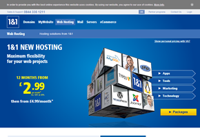 Web Hosting Provider 1&1 Internet, Ltd. Offers New Shared Hosting Options