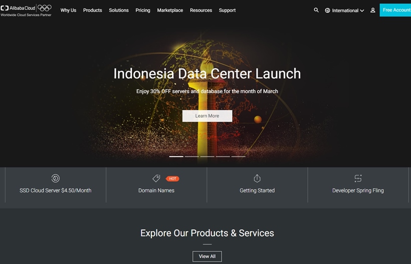 Chinese Cloud Giant Alibaba Cloud Launches Services at New Data Center in Indonesia