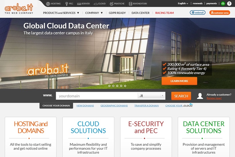Web Host Aruba Receives Accreditation for '.Cloud' Domains in China