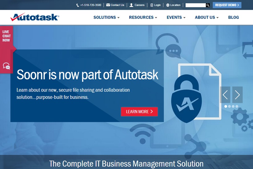 Managed Help Desk Support Company Autotask Acquires Cloud Computing Company Soonr