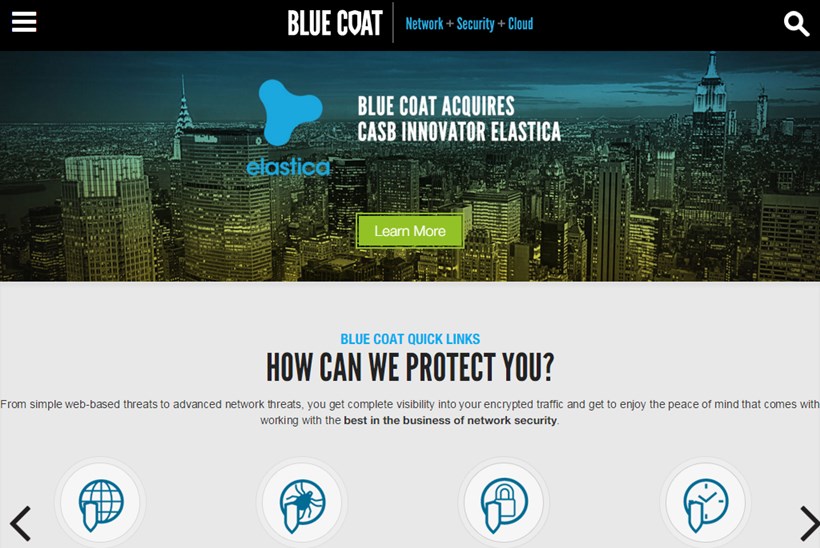 Advanced Enterprise Security Company Blue Coat Acquires Cloud Security Company Elastica