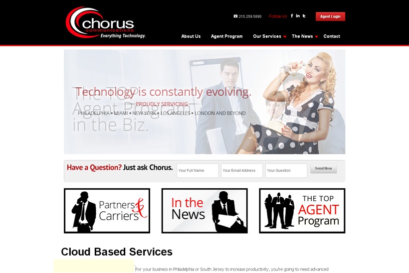 Cloud Computing Company Chorus Communications Announces Launch of Colocation Hosting Services
