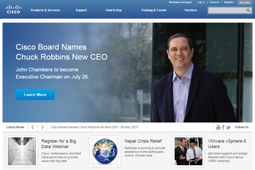 Cisco's CEO John Chambers to Step Down