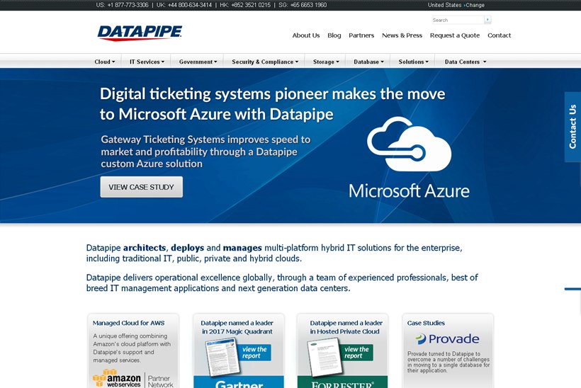 Managed Services Provider Datapipe Receives Stevie Award