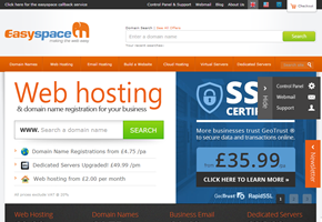UK Host and Domain Name Provider Easyspace Provides Domain Name and Hosting for Petpiggies