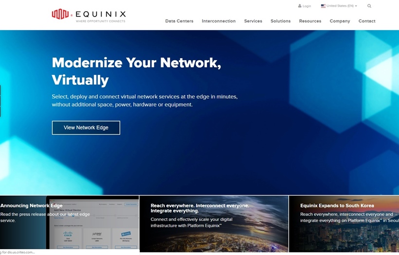 Data Center Company Equinix Opens New Japanese Facility