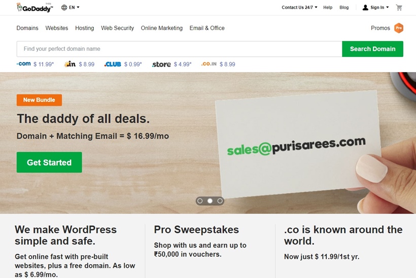 Web Host and Domain Name Provider GoDaddy Campaign Targets SMBs in India