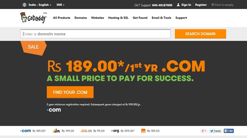 Web Host and Domain Name Provider GoDaddy Launches New Server Options in India