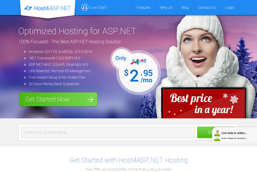 ASP.NET Hosting Provider Host4ASP.NET Offers Seasonal Price Reductions