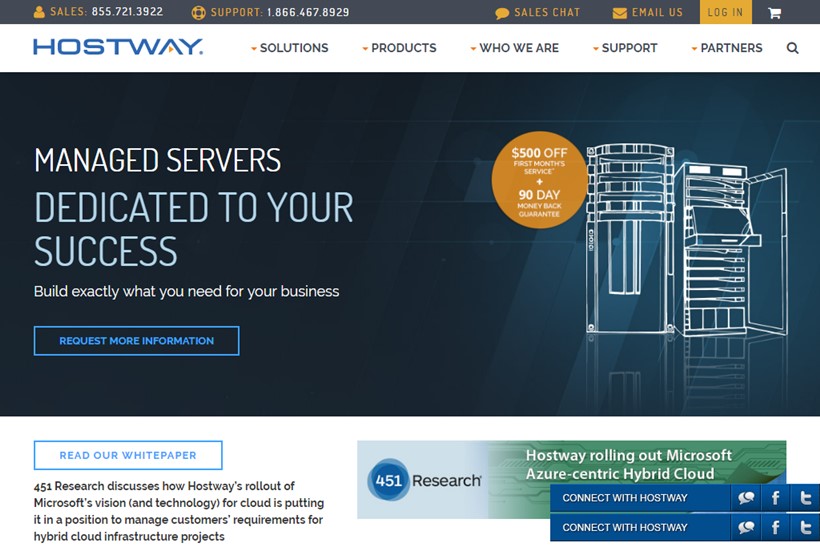 Managed Cloud Infrastructure Provider Hostway Launches Hybrid Cloud Service