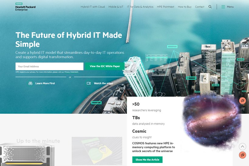 Enterprise IT Company HPE Announces OneSphere Management Application for Hybrid Clouds