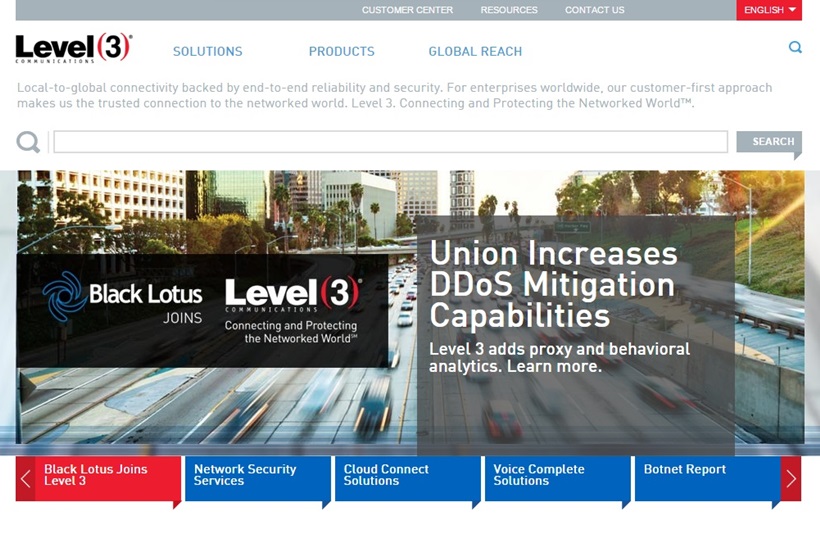 Telecommunications and Internet Services Provider Level 3 Acquires DDoS Mitigation Services Provider Black Lotus