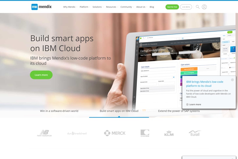 Applications Development Platform Provider Mendix Signs Global Reseller Agreement with Cloud Giant IBM