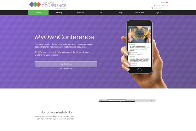 Webinar Service Provider MyOwnConference Gives Up Flash for Audio and Video Streaming