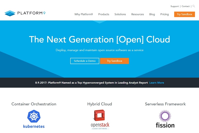 Industry Analyst EMA Names ‘Open Cloud’ Provider Platform9 One of Top Three Hyperconverged Systems