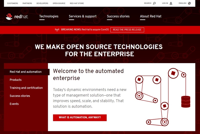Open Source Solutions Provider Red Hat to Acquire Kubernetes and Container-native Solutions Company CoreOS