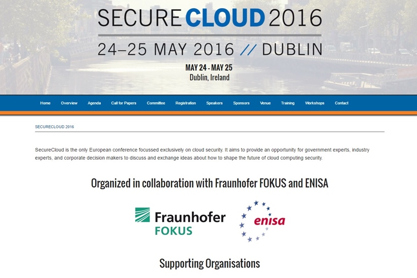 Speakers and Presentations Announced for SecureCloud 2016 Conference