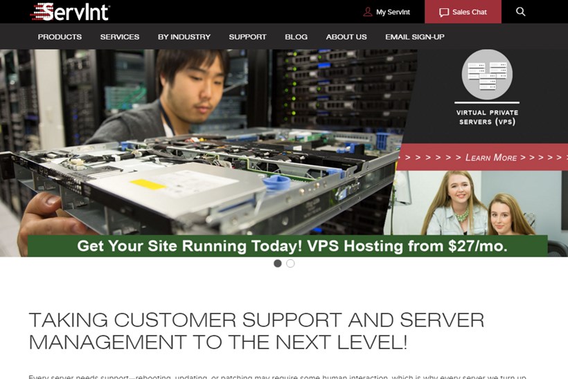 Managed Hosting Solutions Provider ServInt Announces New Dedicated Windows Hosting Options