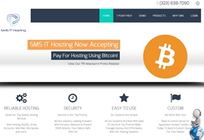 Web Host SMS IT Hosting Accepts bitcoin Payment
