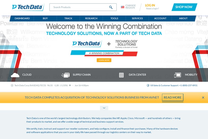 Wholesale Technology Products Provider Tech Data Announces Cloud-based Solution Designed for SMBs