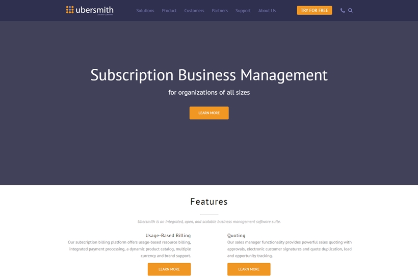 Subscription Business Management Software Provider Ubersmith and Payment Gateway Authorize.Net Form Partnership