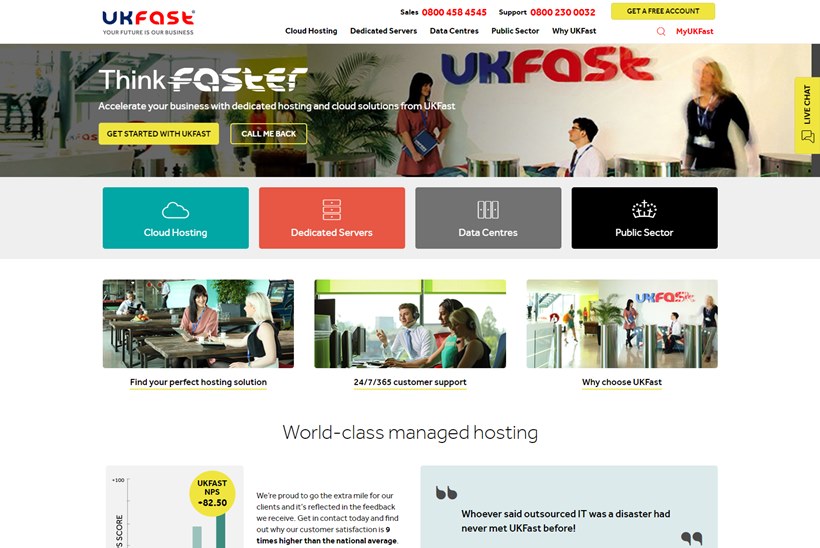 British Hosting Provider UKFast Announces Launch of ‘HSCN-connected Cloud’