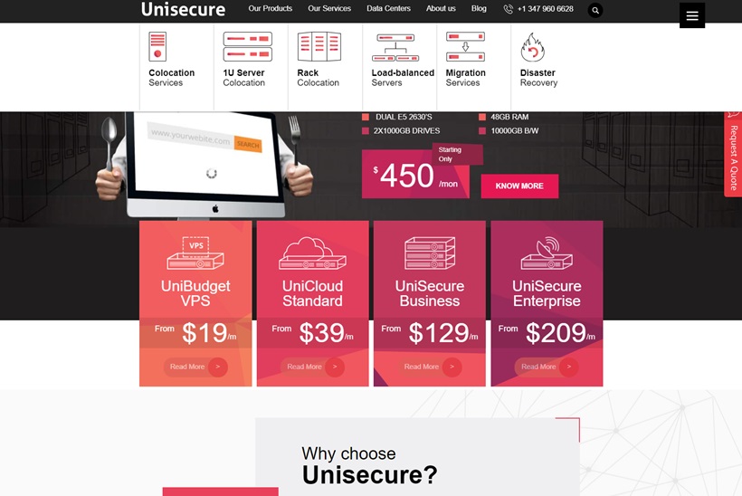 Web Hosting and Disaster Recovery Services Provider Unisecure Upgrades Dedicated Server Platform