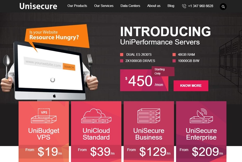Managed Data Center Services and Web Hosting Solutions Provider Unisecure Upgrades Small Business Hosting Plans