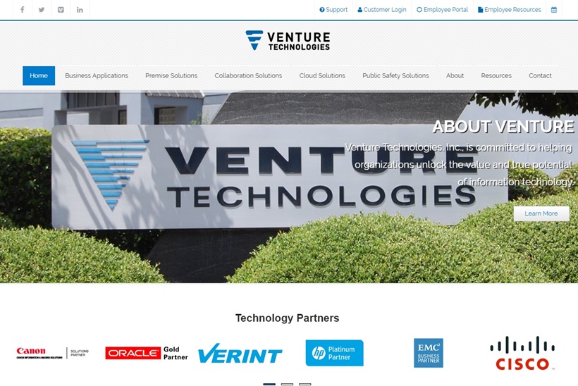 IT Solutions Provider Venture Technologies Acquires Internet Hosting Services Provider NetSource Communications