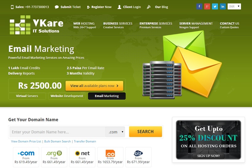 Hosting and Internet Marketing Services Provider VkareIT Solutions Offers Discounts