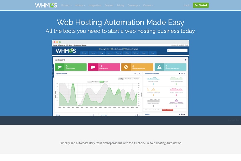 Website Security Solutions Provider SiteLock and Web Hosting Automation Platform Provider WHMCS Form Partnership