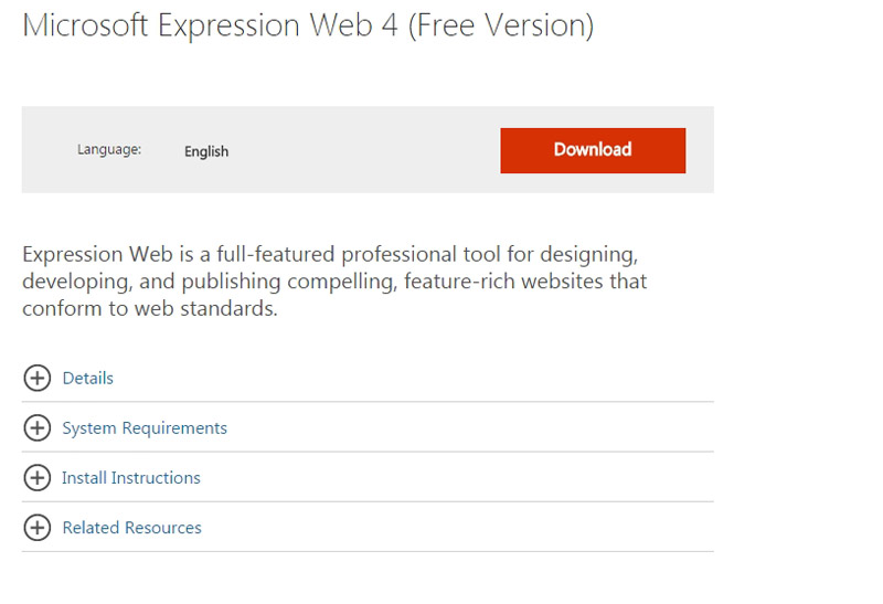 Microsoft Expression Web 4 ( Version)