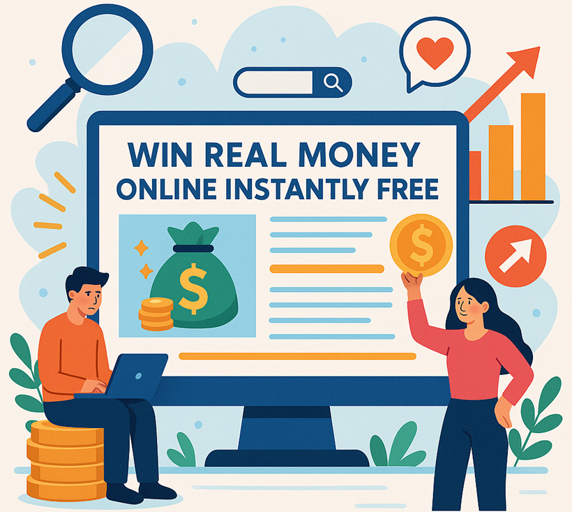 Using Win Real Money Online Instantly Free Content for Traffic Growth