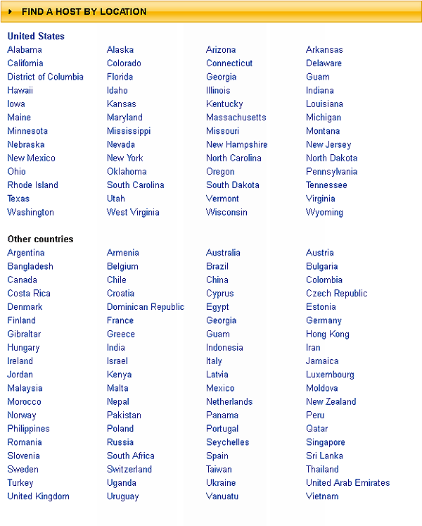 Search By Location of Data Center