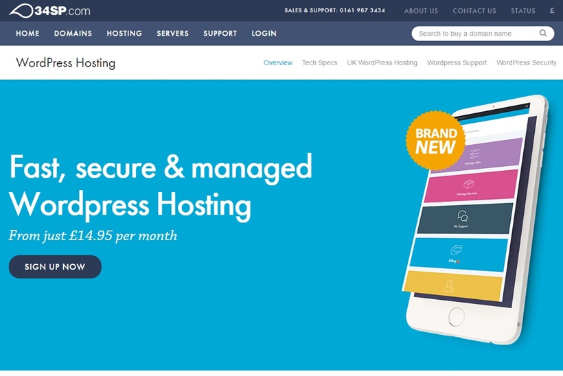 Web Host 34SP Launches Managed WordPress Hosting Plan Geared Towards UK Users