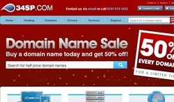 Domain Name Registrar 34SP.com Offers Domain Names for $4.00 