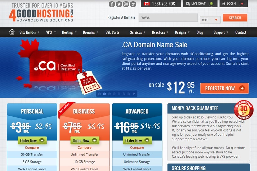 Canadian Web Host 4GoodHosting Adds Solid State Drive (SSD) Hosting Packages