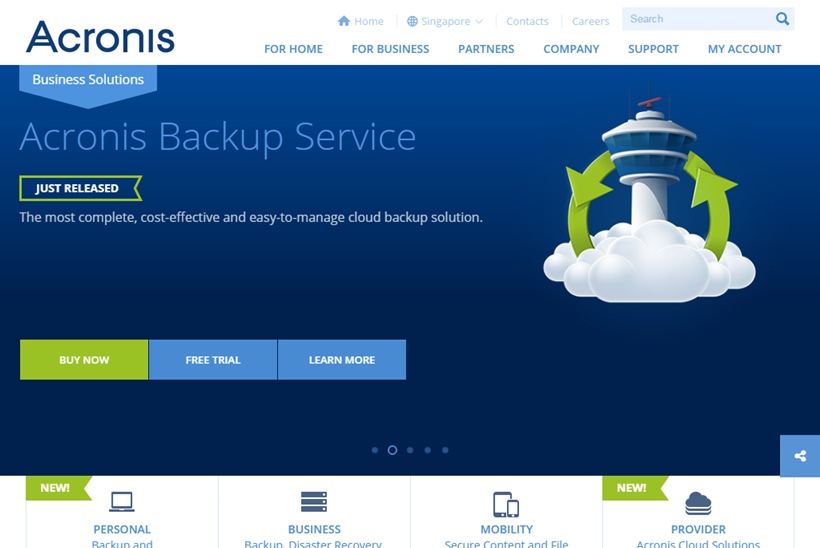 New Generation Data Protection Company Acronis Announces Cloud Backup Update