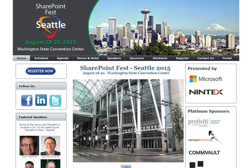 Amazon Web Services (AWS) Sponsors SharePoint Fest in Seattle