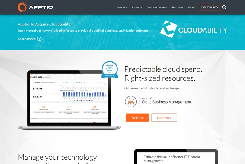 Digital Transformation Provider Apptio Acquires FinOps Company Cloudability