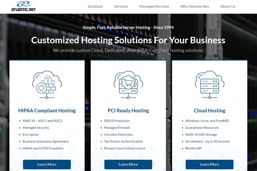 Web Hosting Solutions Provider Atlantic.Net Attains AICPA-based SSAE-18 Certification