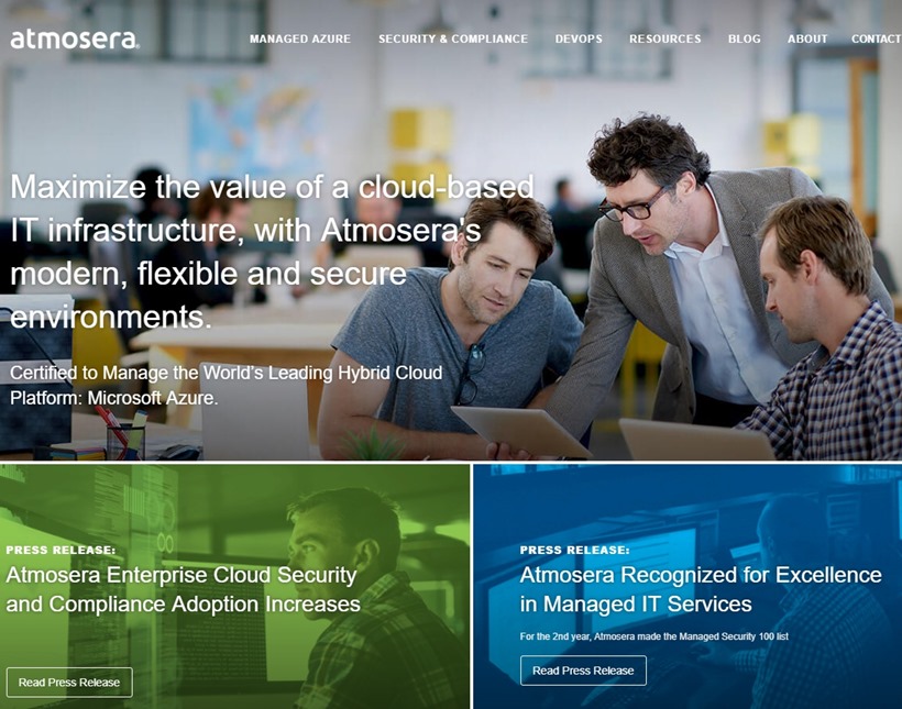 Microsoft Azure Cloud Services Provider Atmosera Recognized by Cloud Awards