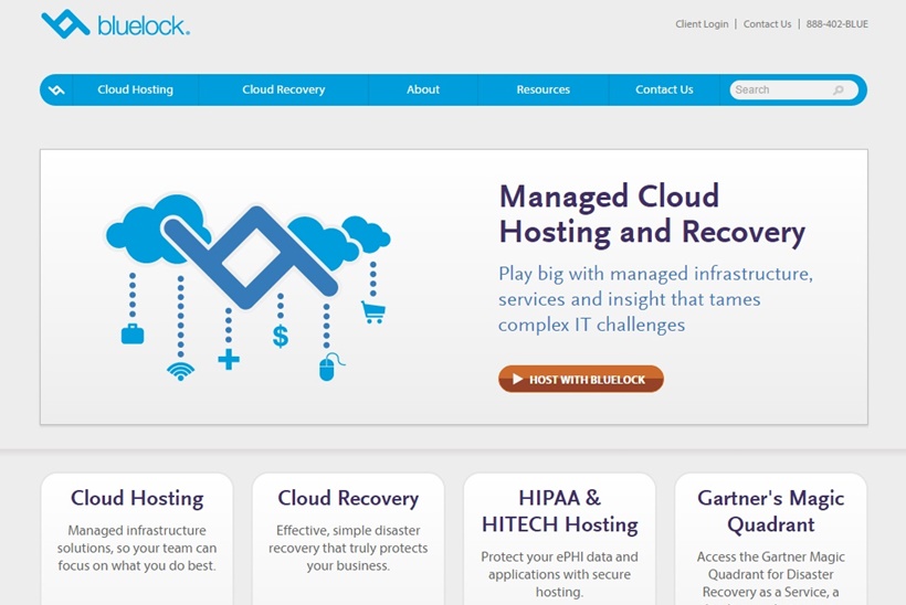 Managed Cloud Hosting and Recovery Provider Bluelock Announces New Disaster Recovery Services