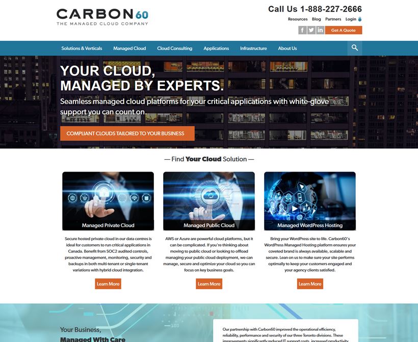 Managed Cloud Services Provider Carbon60 Acquires Cirrus9
