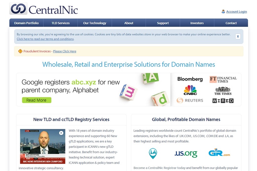Web Hosting Company CentralNic Ltd. Buys Domain Registrar OnlyDomains for AUS$33 Million