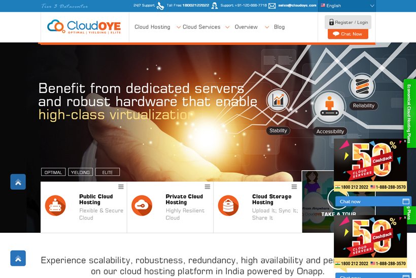 Cloud Hosting and Data Center Services Provider CloudOYE Offers Promotion