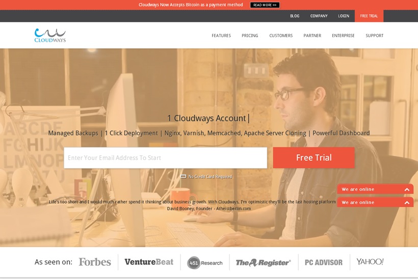 Managed Cloud Hosting Company Cloudways Now Accepts Bitcoin