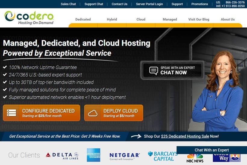 Managed, Cloud and Hybrid Hosting Provider Codero Hosting Extends Reach Across the United States