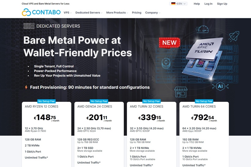 Contabo Unveils New Dedicated Server Lineup with More Power and Value